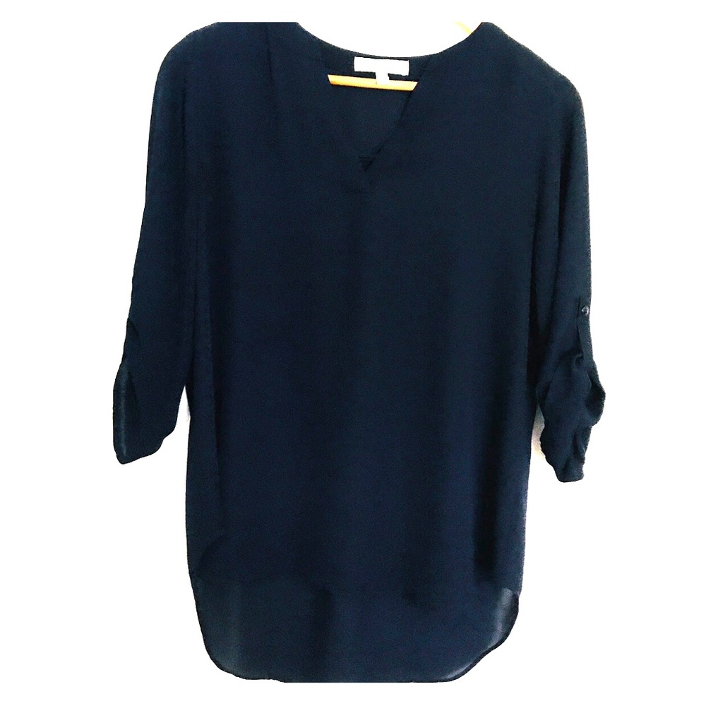 Blue sheer tunic size S/M never worn